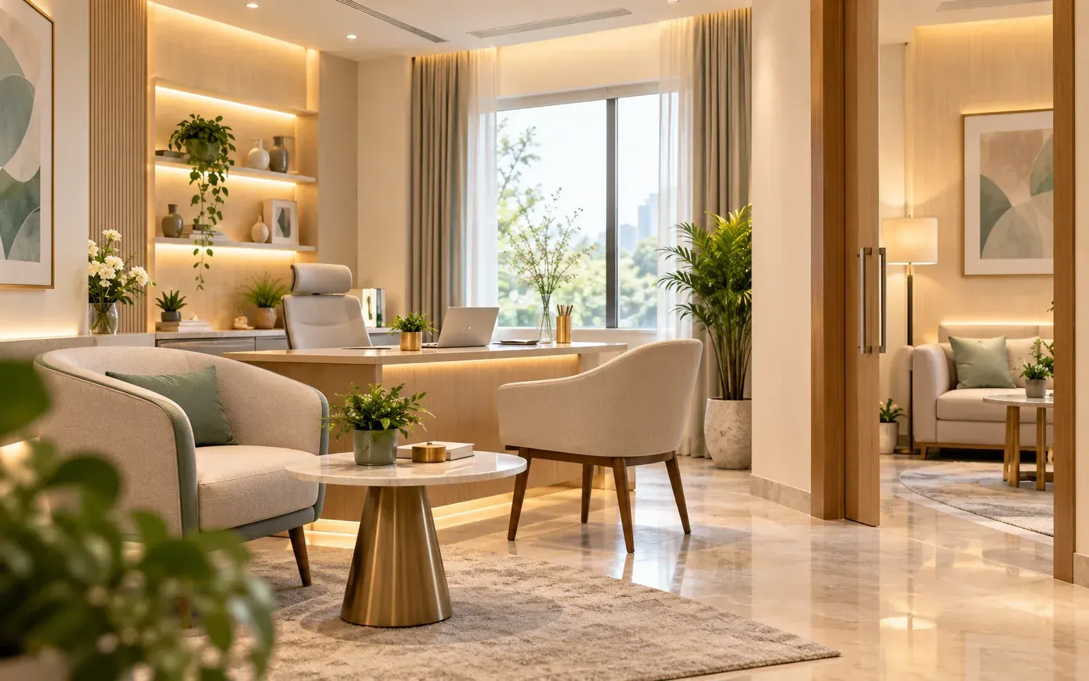 Consultation room at Follicles IVF & Fertility Clinic