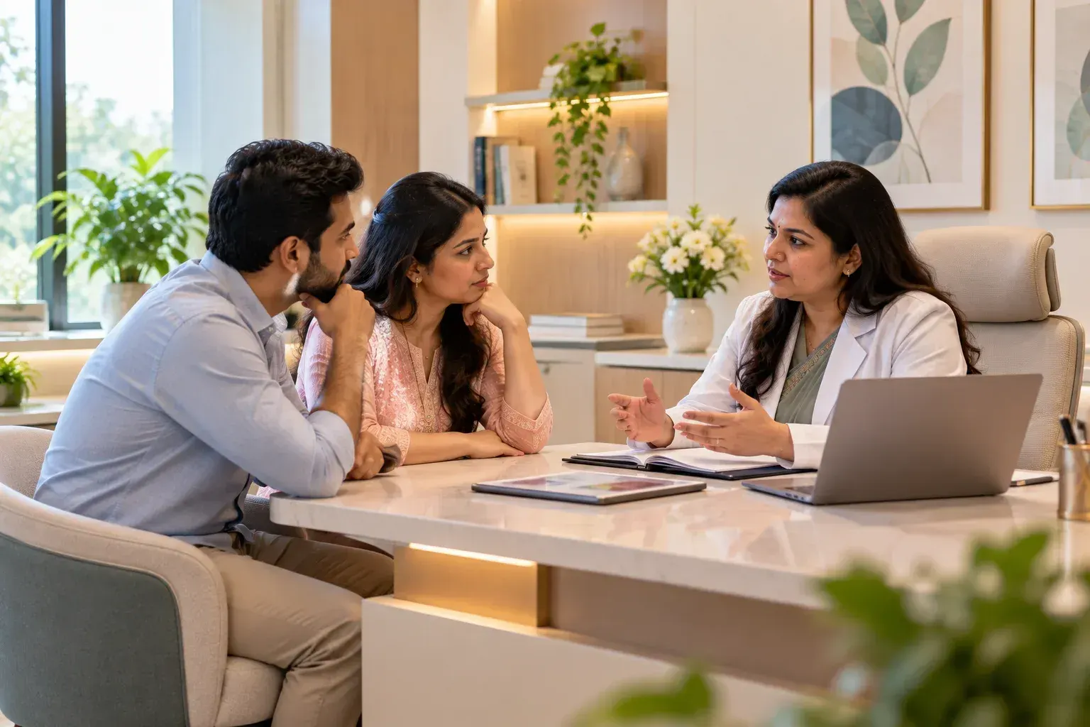 Fertility consultation involving both partners