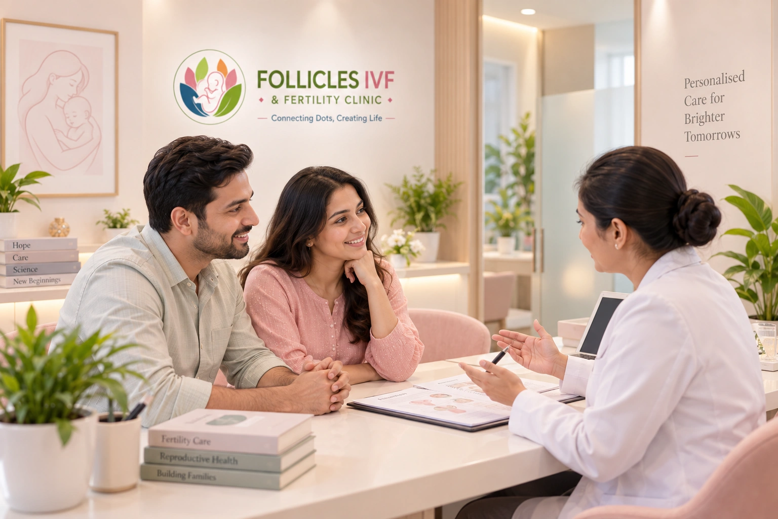 Consultation room at Follicles IVF & Fertility Clinic